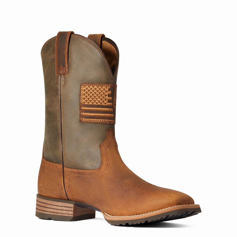 Stivali Western Ariat Ibrido Patriot Country Uomo Marroni | IT802NSGQ