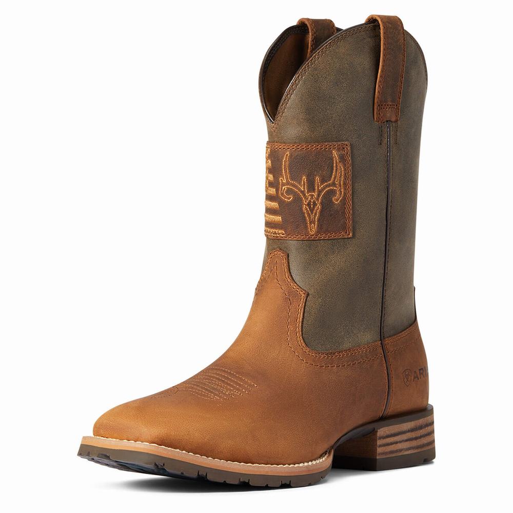 Stivali Western Ariat Ibrido Patriot Country Uomo Marroni | IT802NSGQ