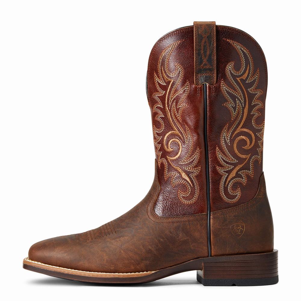 Stivali Western Ariat Lasco Ultra Uomo Marroni | IT164CVSP