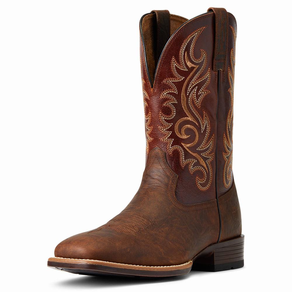 Stivali Western Ariat Lasco Ultra Uomo Marroni | IT164CVSP