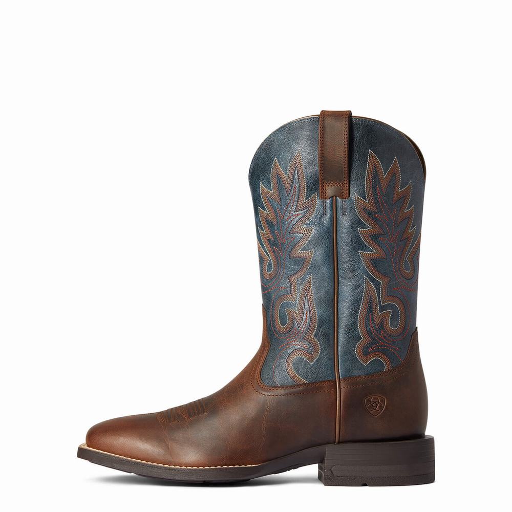 Stivali Western Ariat Layton Uomo Marroni | IT123FNAV