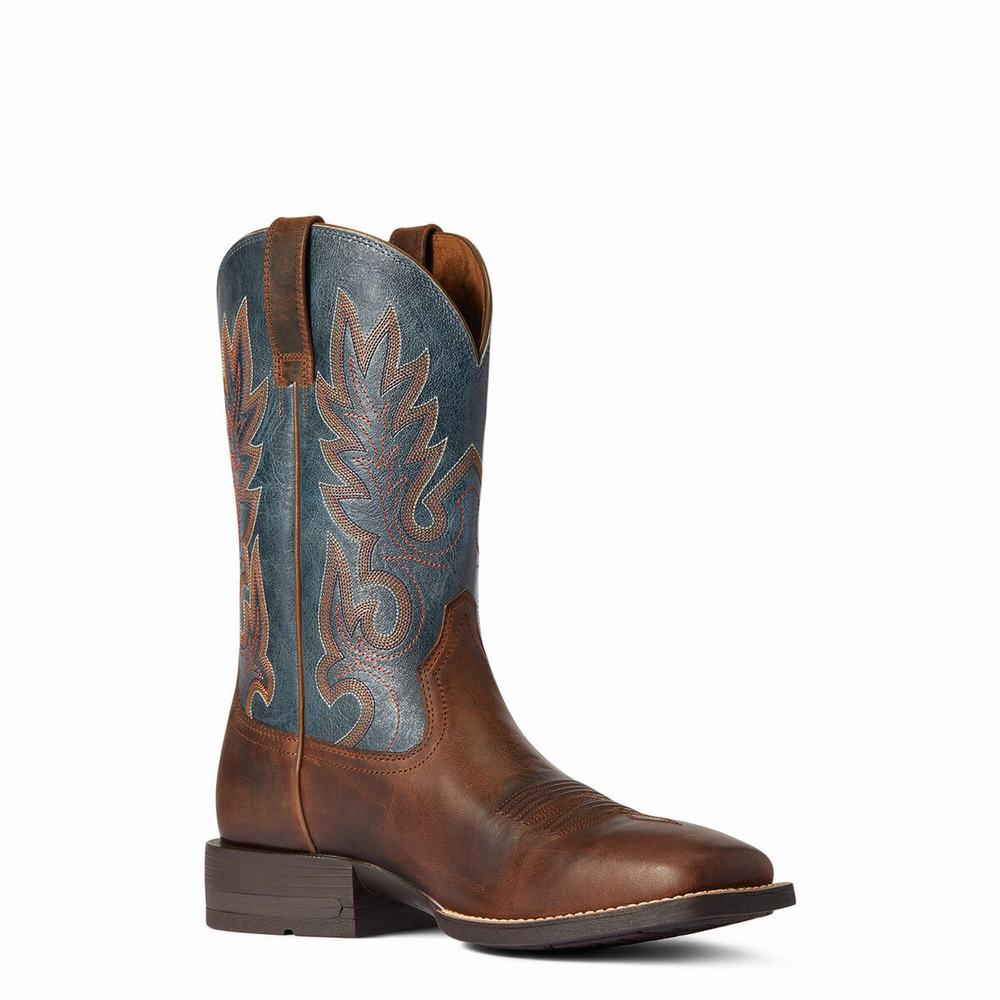 Stivali Western Ariat Layton Uomo Marroni | IT123FNAV