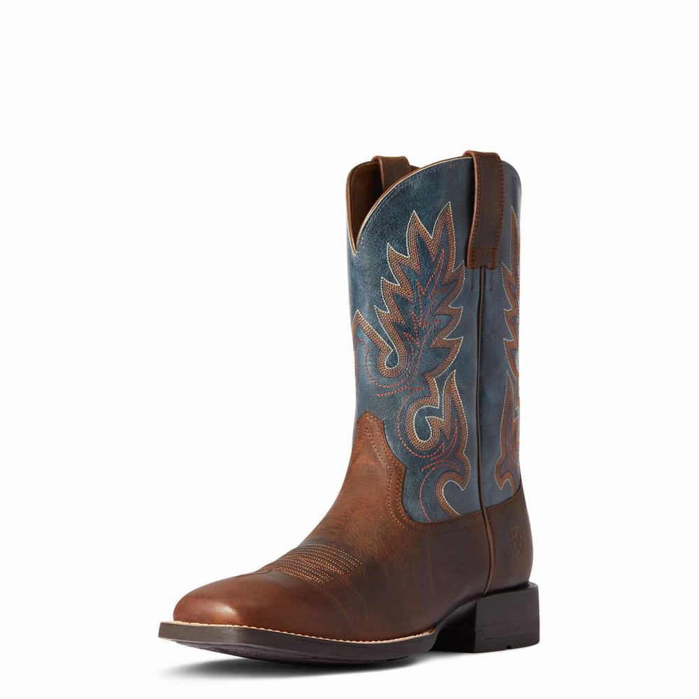 Stivali Western Ariat Layton Uomo Marroni | IT123FNAV