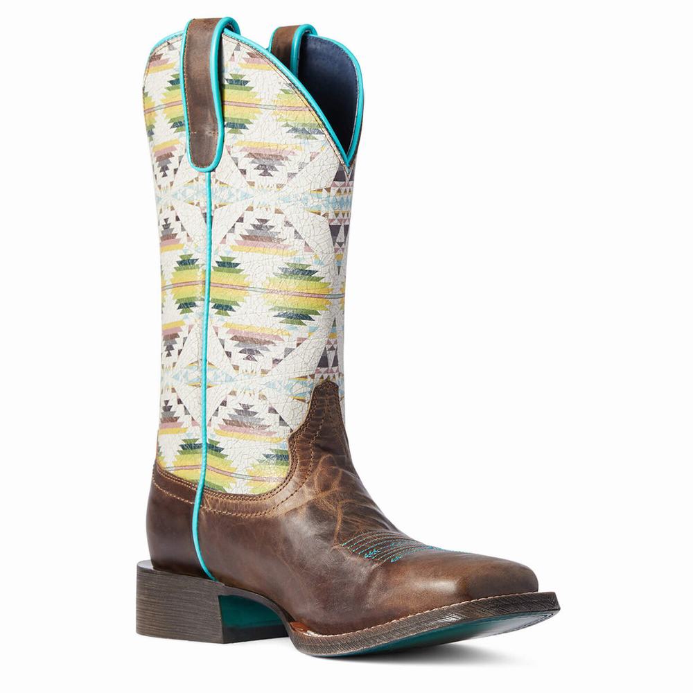 Stivali Western Ariat Pendleton Circuit Savanna Donna Marroni | IT376DIZT