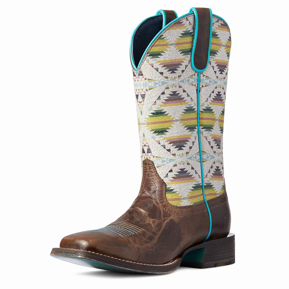 Stivali Western Ariat Pendleton Circuit Savanna Donna Marroni | IT376DIZT