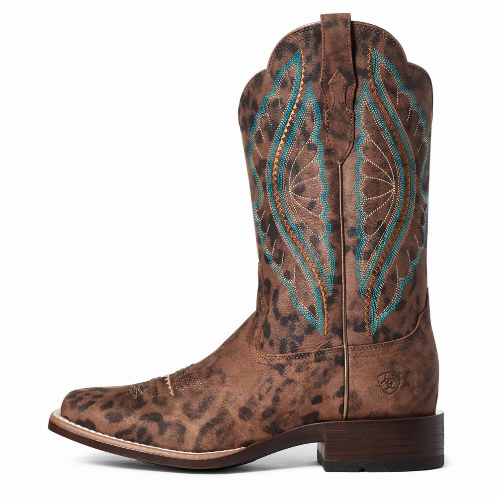 Stivali Western Ariat PrimeTime Donna Leopardate | IT689ROCI