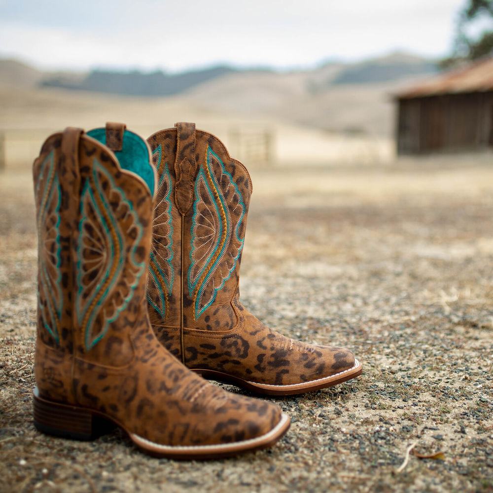 Stivali Western Ariat PrimeTime Donna Leopardate | IT689ROCI