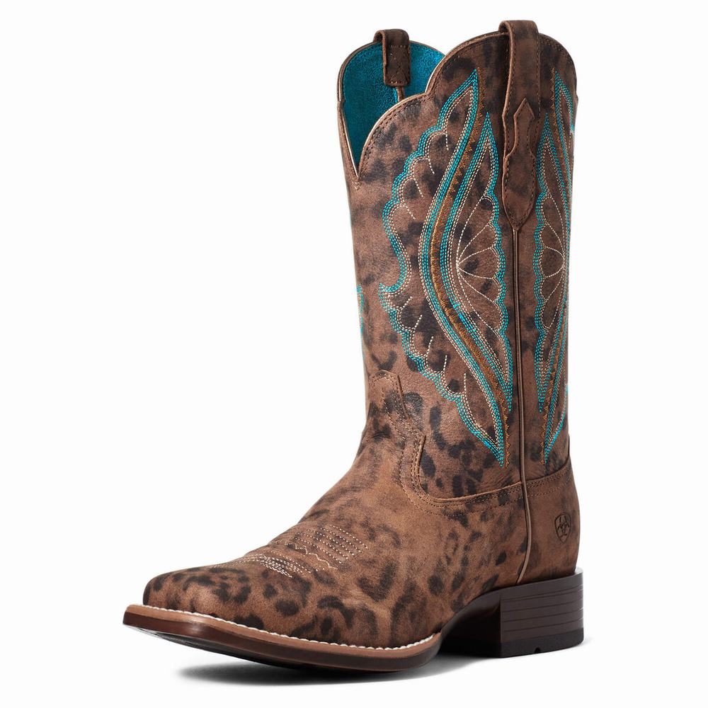 Stivali Western Ariat PrimeTime Donna Leopardate | IT689ROCI