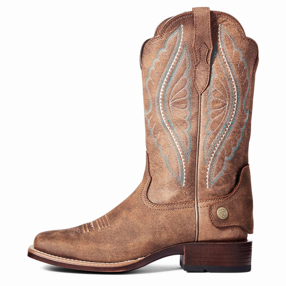 Stivali Western Ariat Primetime EZ Zip Donna Marroni | IT598WIPD