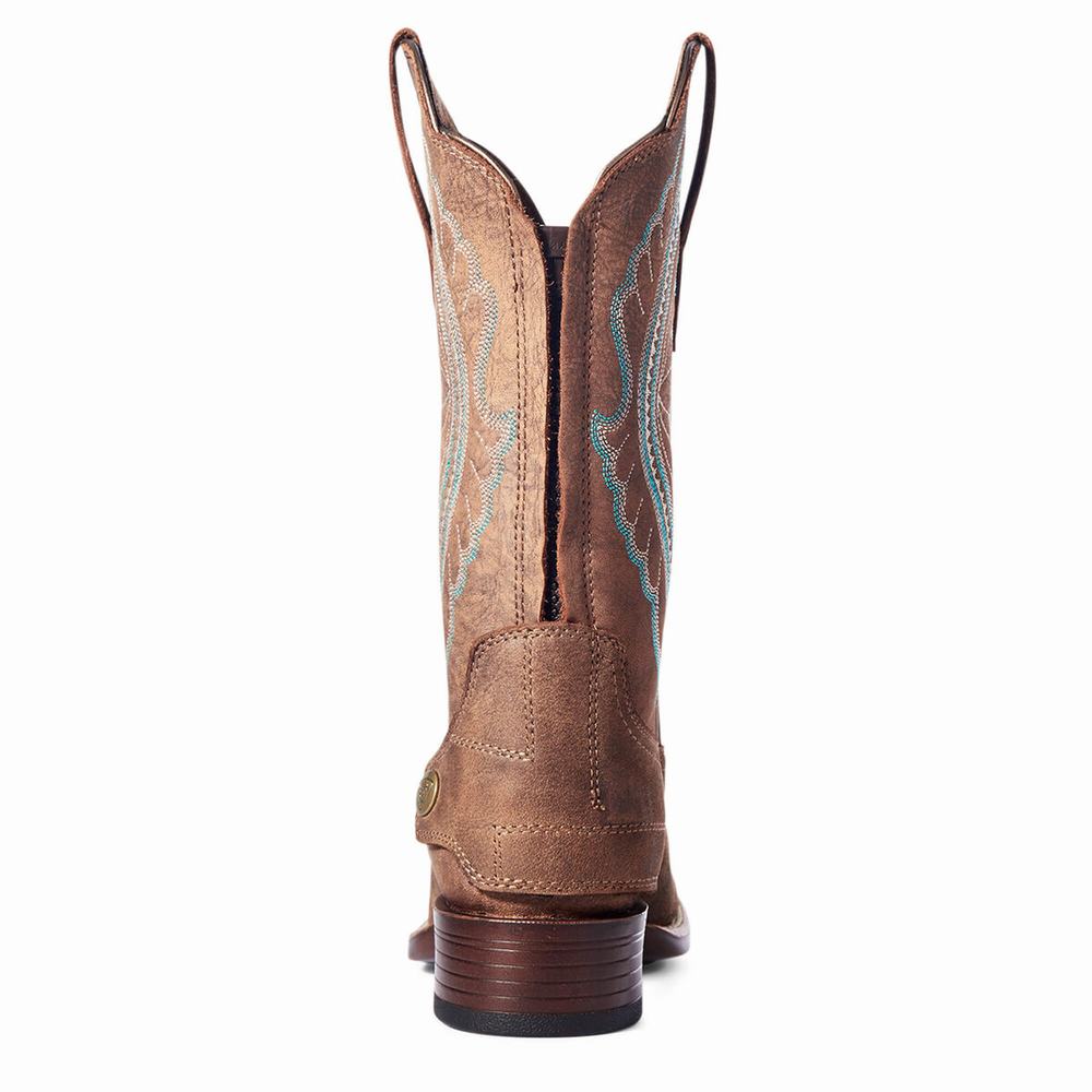 Stivali Western Ariat Primetime EZ Zip Donna Marroni | IT598WIPD