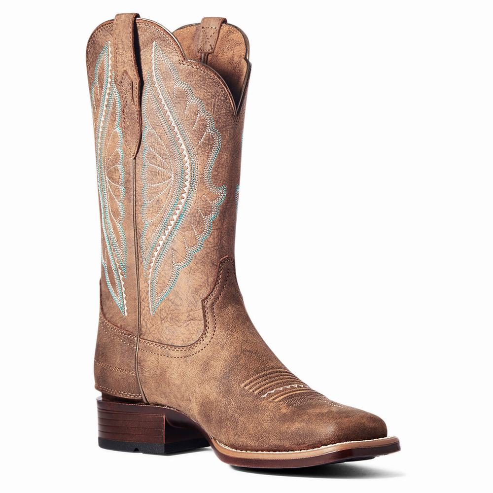 Stivali Western Ariat Primetime EZ Zip Donna Marroni | IT598WIPD