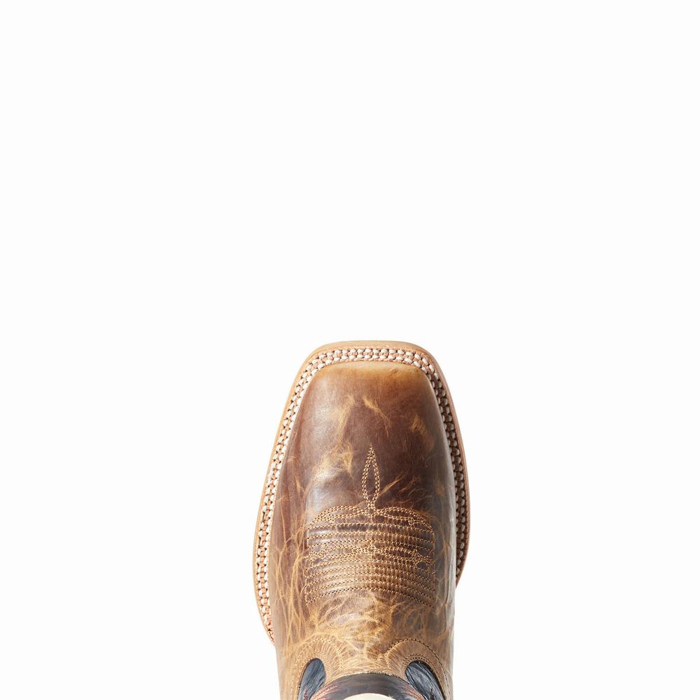 Stivali Western Ariat Real Deal Uomo Marroni | IT049GDZA