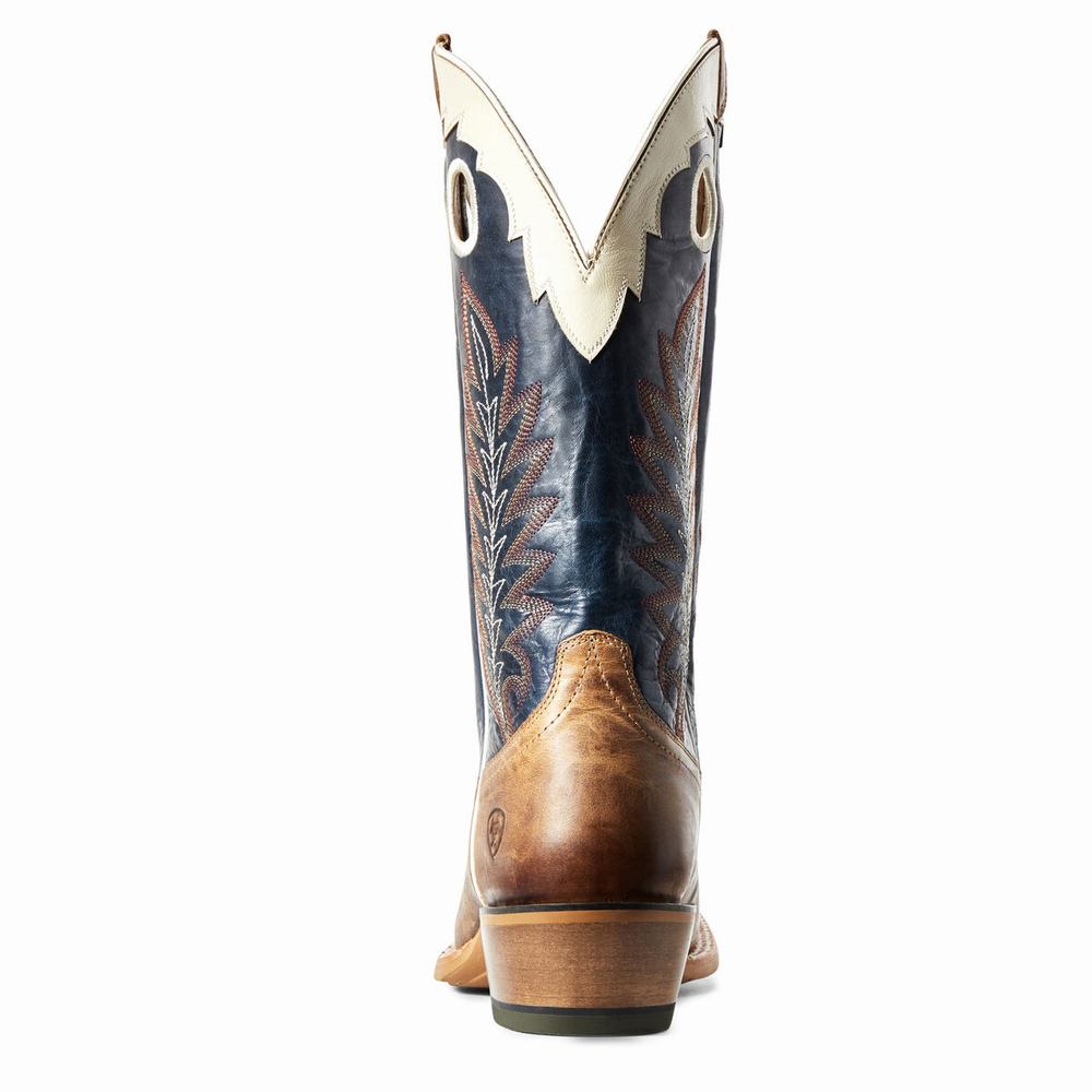 Stivali Western Ariat Real Deal Uomo Marroni | IT049GDZA