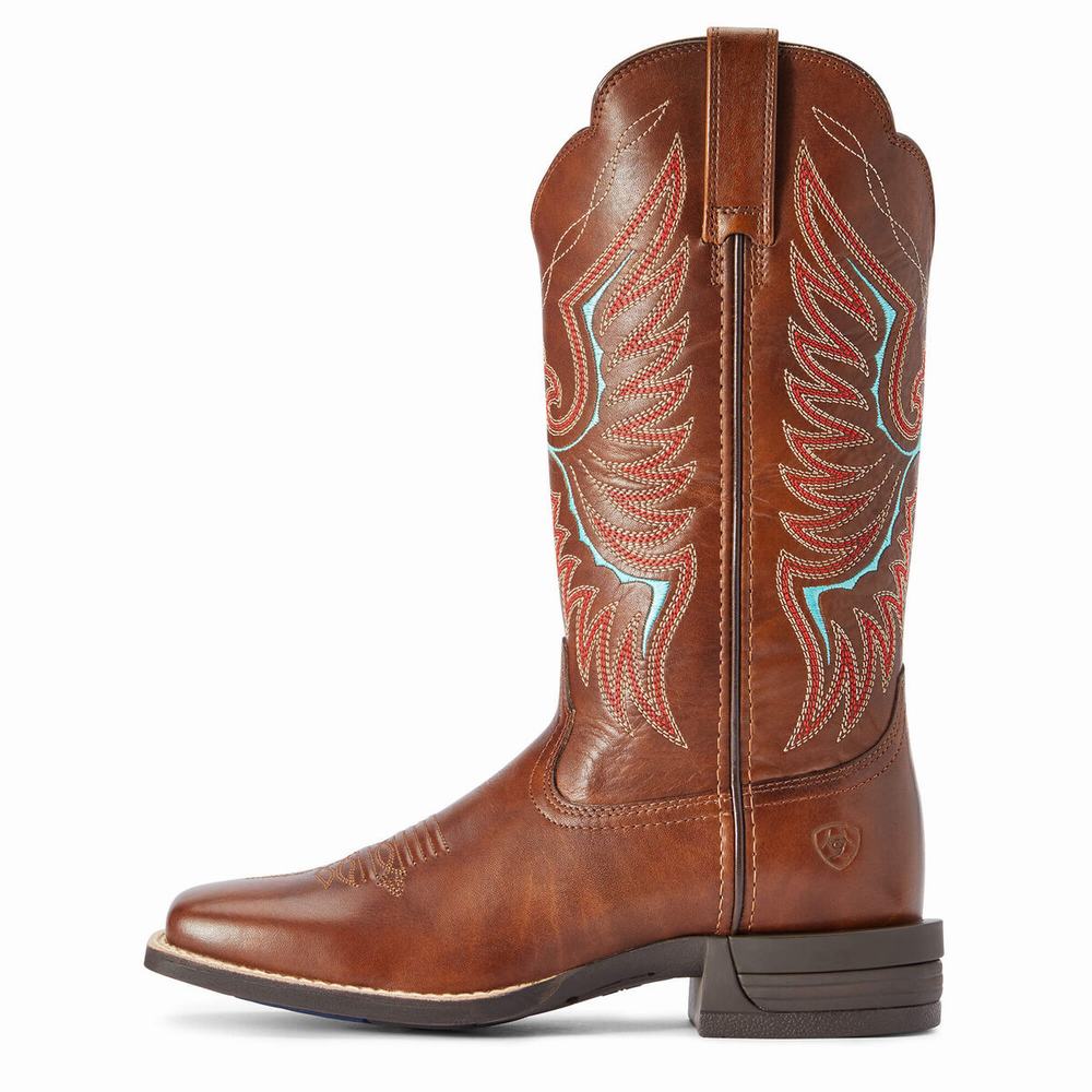 Stivali Western Ariat Rockdale Donna Marroni | IT286OVJB