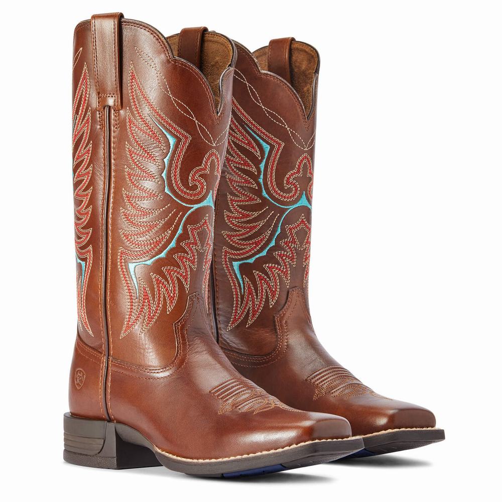 Stivali Western Ariat Rockdale Donna Marroni | IT286OVJB