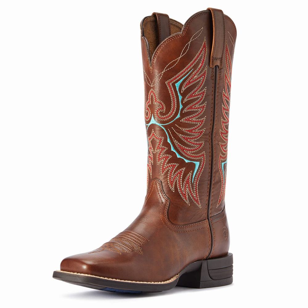 Stivali Western Ariat Rockdale Donna Marroni | IT286OVJB