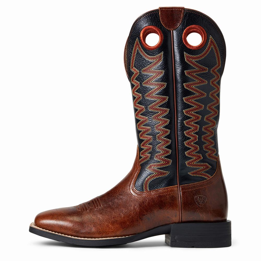 Stivali Western Ariat Sidepass Uomo Marroni | IT905VFZO