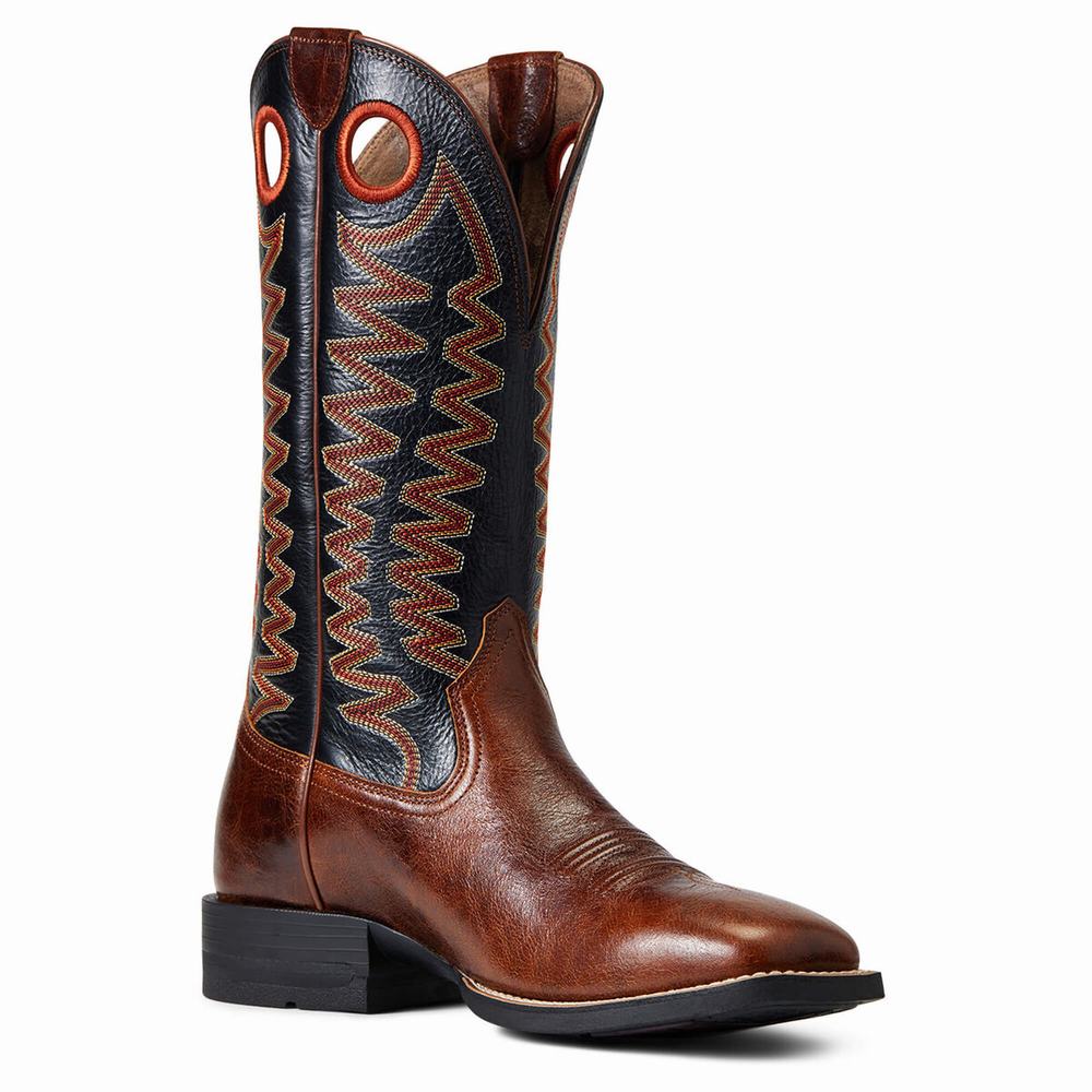 Stivali Western Ariat Sidepass Uomo Marroni | IT905VFZO