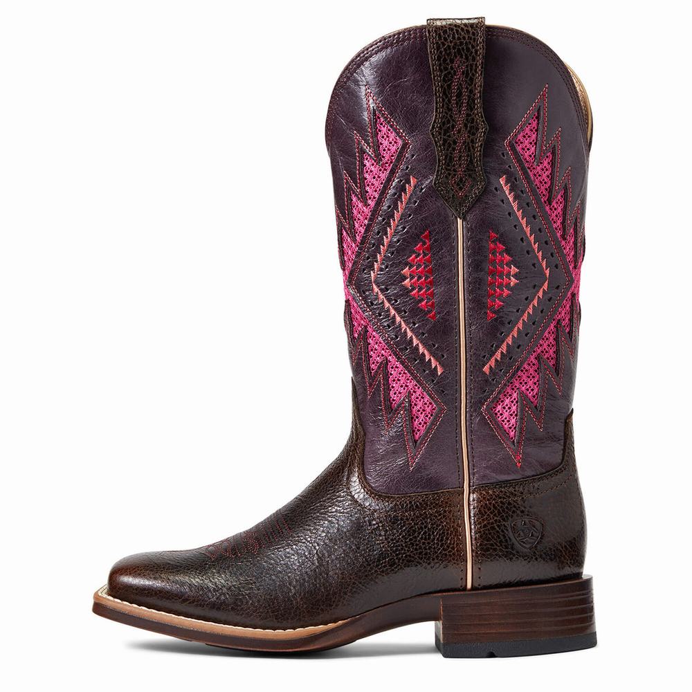 Stivali Western Ariat Sienna VentTek 360 Donna Cioccolato | IT087GDWB