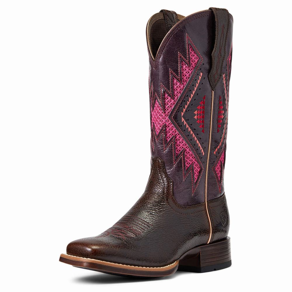 Stivali Western Ariat Sienna VentTek 360 Donna Cioccolato | IT087GDWB