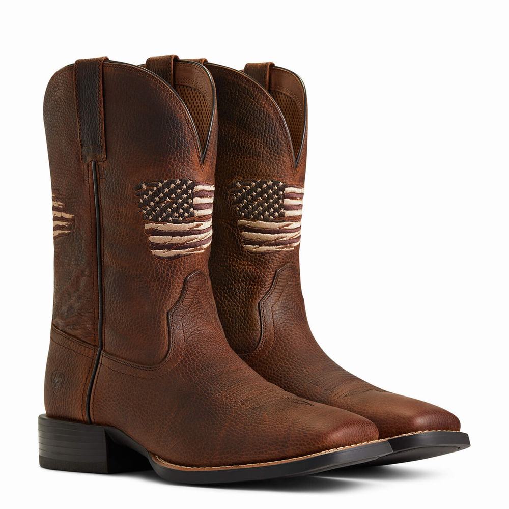 Stivali Western Ariat Sportive All Country Uomo Marroni | IT360XNSW