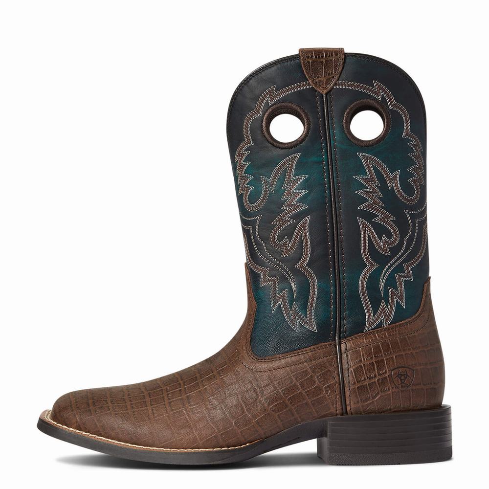 Stivali Western Ariat Sportive Buckout Uomo Cioccolato | IT231GFKR