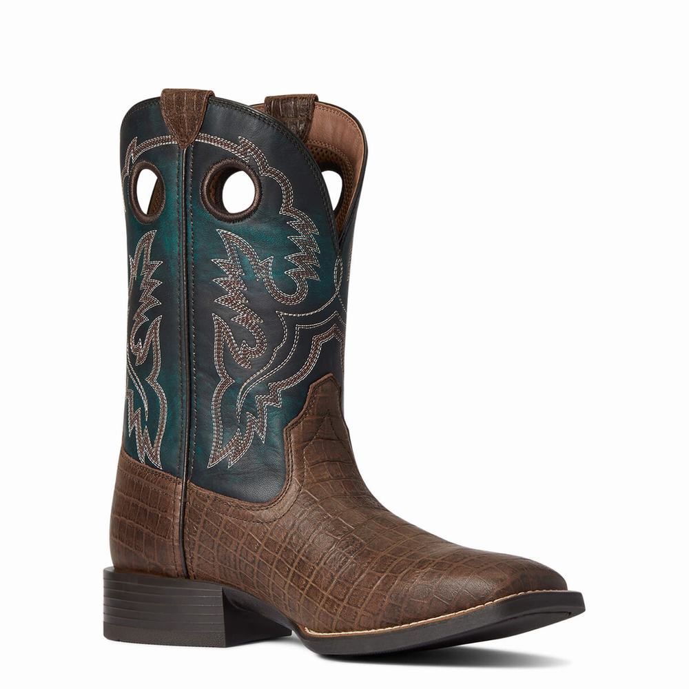 Stivali Western Ariat Sportive Buckout Uomo Cioccolato | IT231GFKR