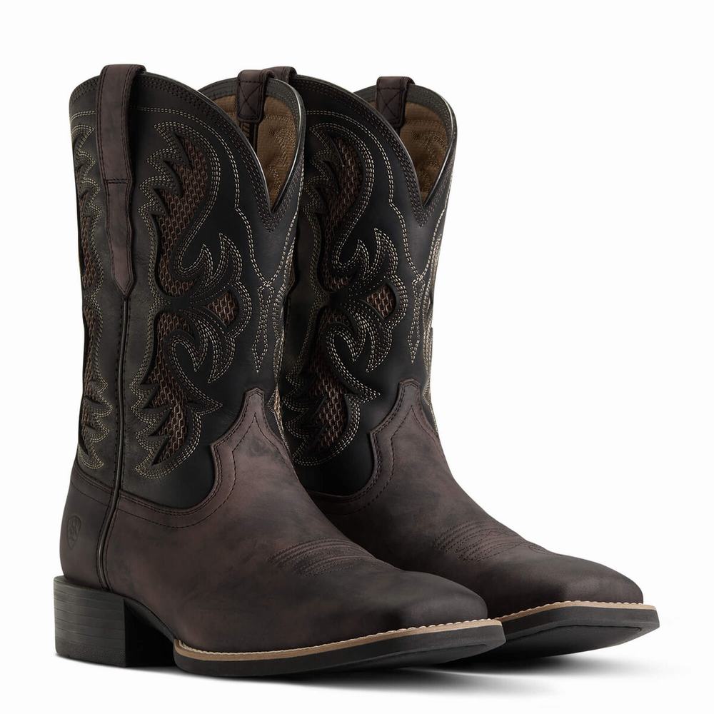 Stivali Western Ariat Sportive Fresco VentTEK Uomo Marroni | IT617QWVD