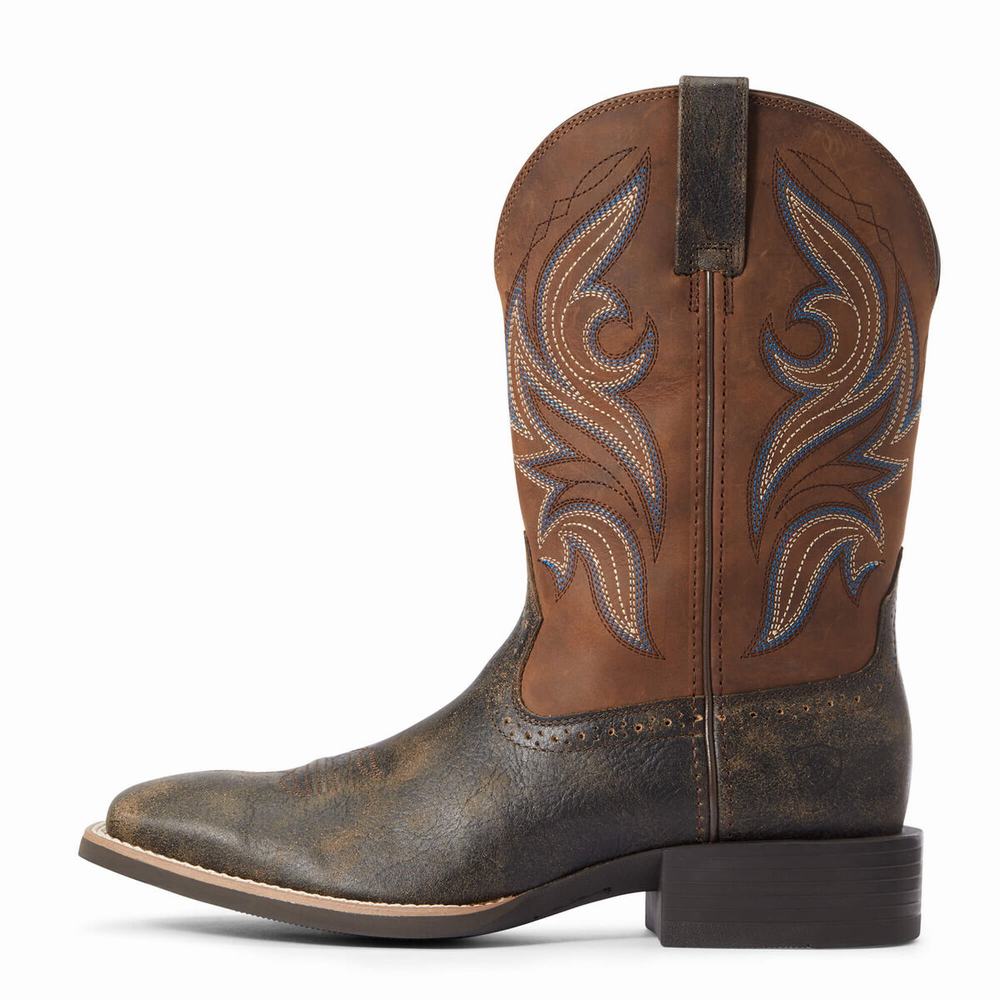 Stivali Western Ariat Sportive Knockout Uomo Marroni | IT527JLQY