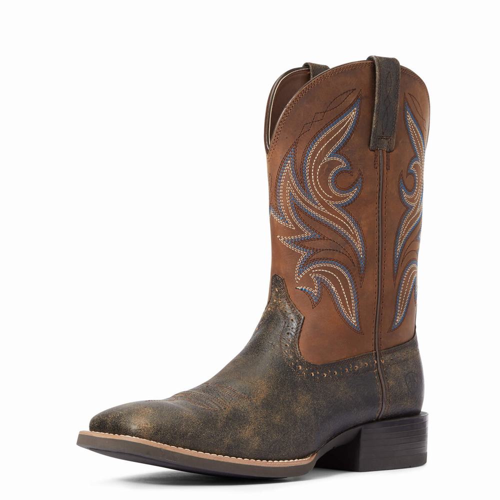 Stivali Western Ariat Sportive Knockout Uomo Marroni | IT527JLQY