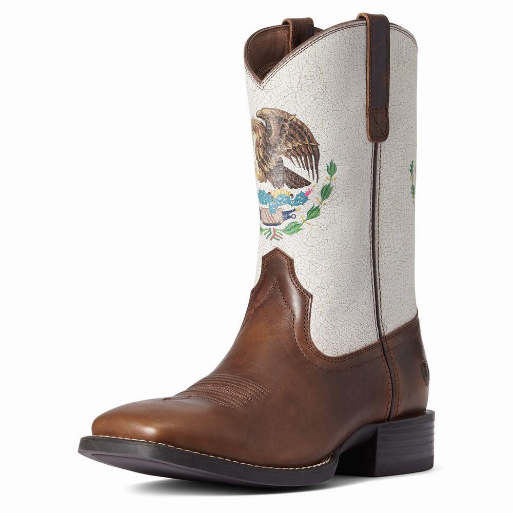 Stivali Western Ariat Sportive Orgullo Mexicano Uomo Cioccolato | IT056FIZE