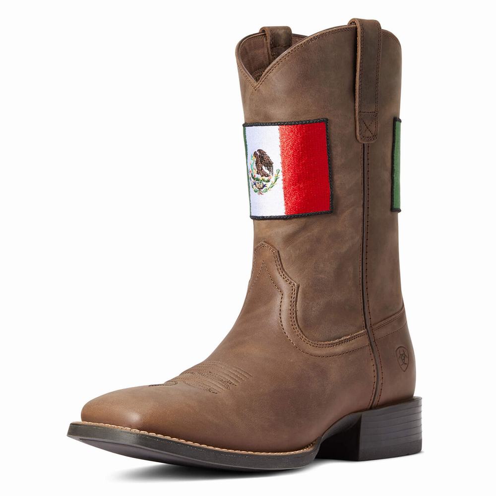 Stivali Western Ariat Sportive Orgullo Mexicano II Uomo Marroni | IT576KGBF