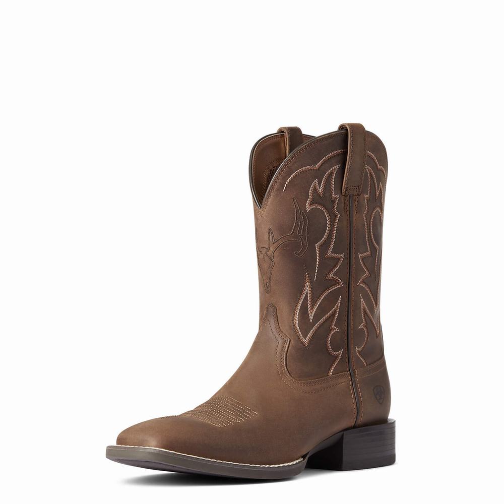 Stivali Western Ariat Sportive Outdoor Uomo Marroni | IT025PGYA