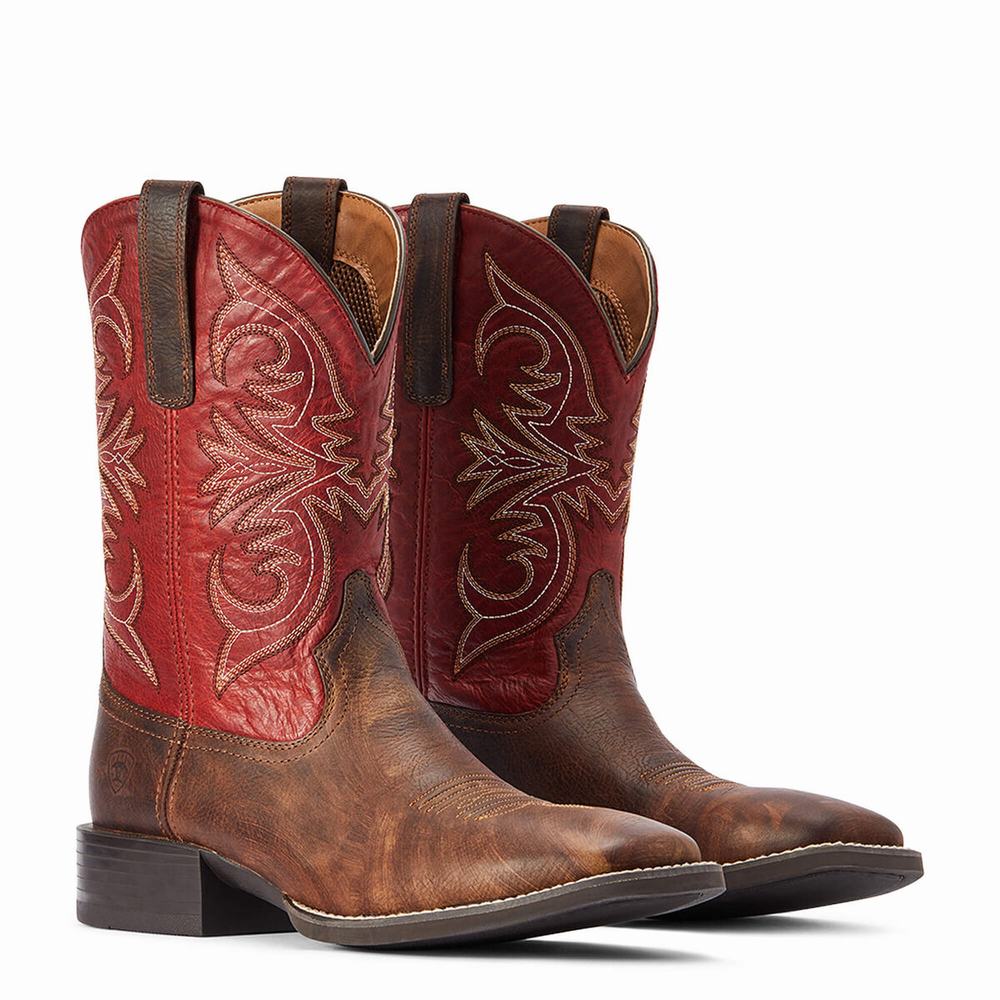 Stivali Western Ariat Sportive Pardner Uomo Marroni | IT904SZXO