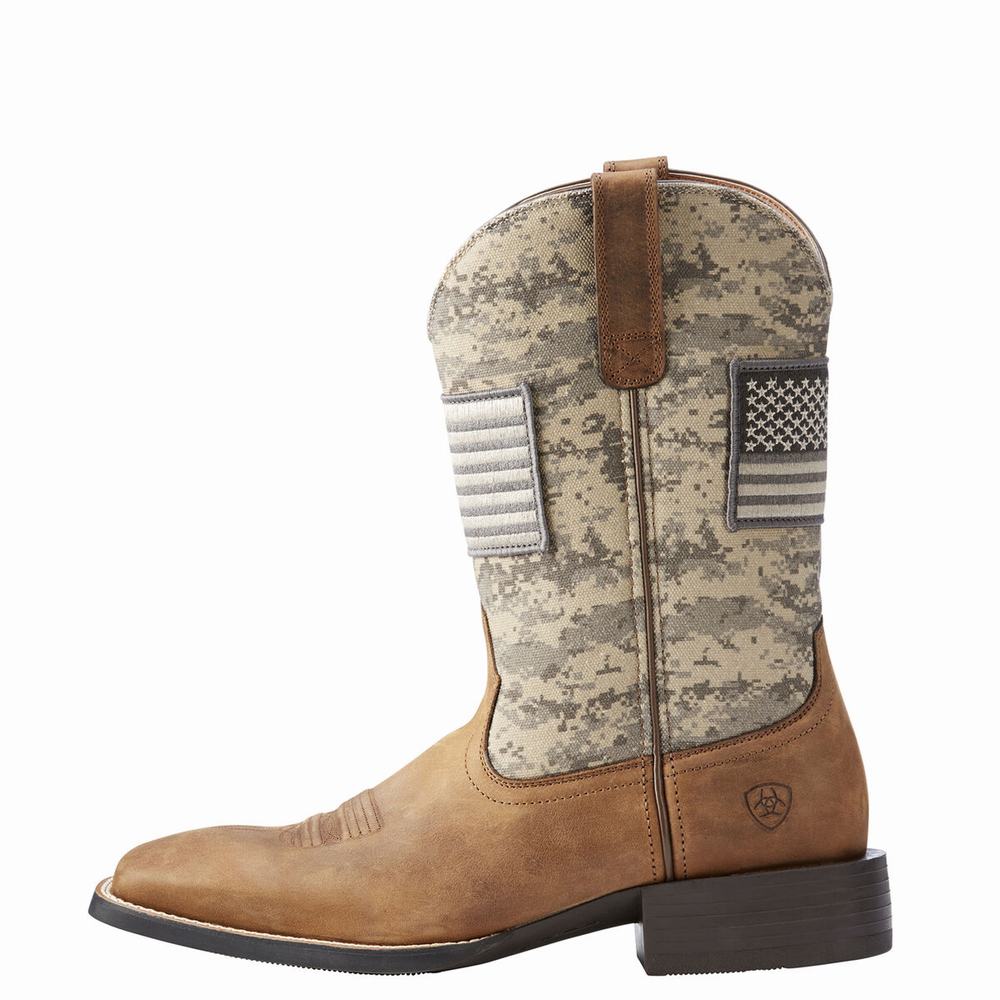 Stivali Western Ariat Sportive Patriot Uomo Marroni | IT163FSYN