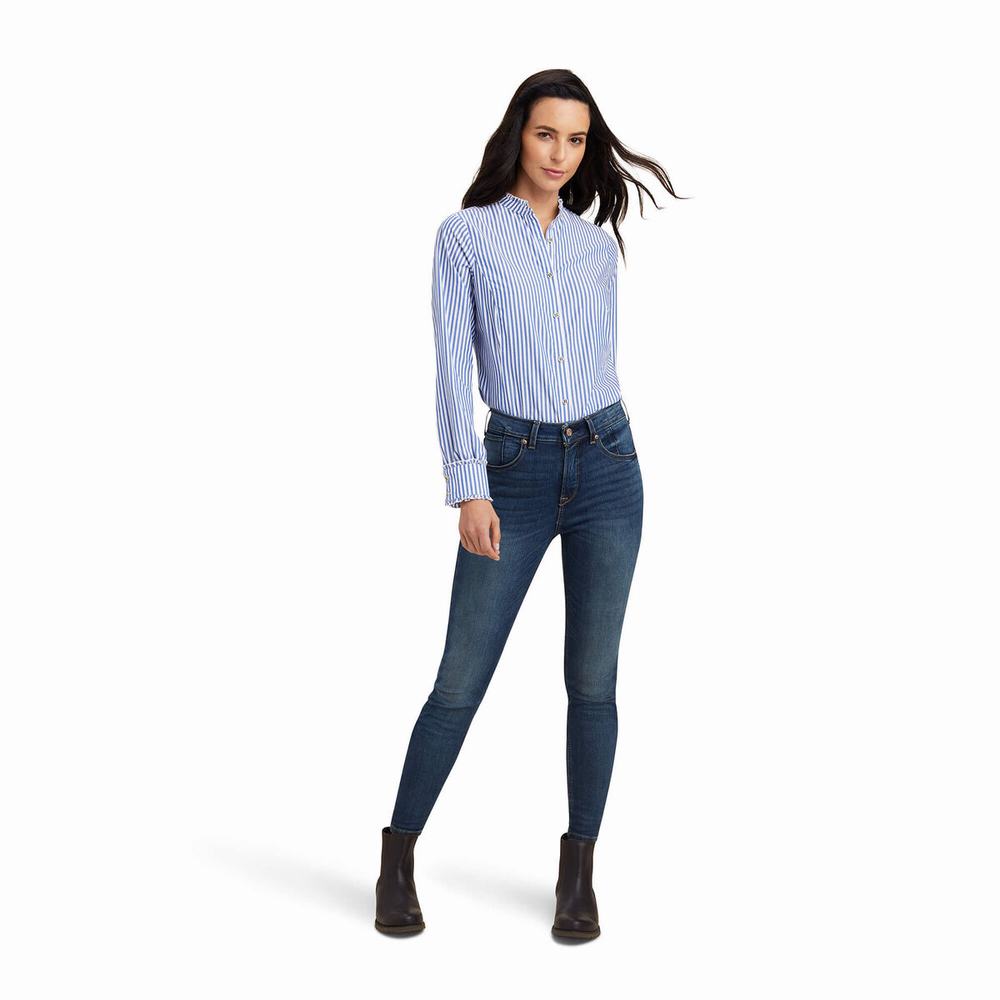 Top Ariat Clarion Donna Blu | IT641HWVN