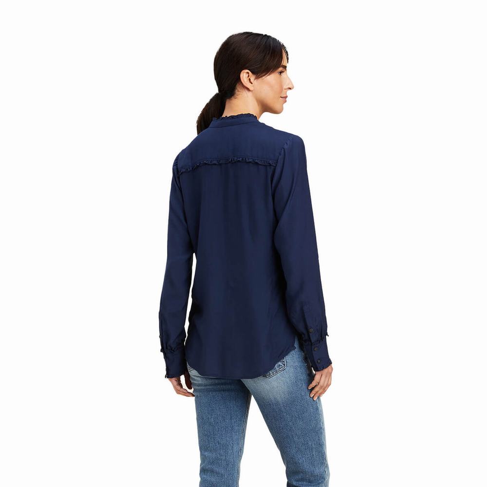 Top Ariat Clarion Donna Blu Marino | IT635KSGP