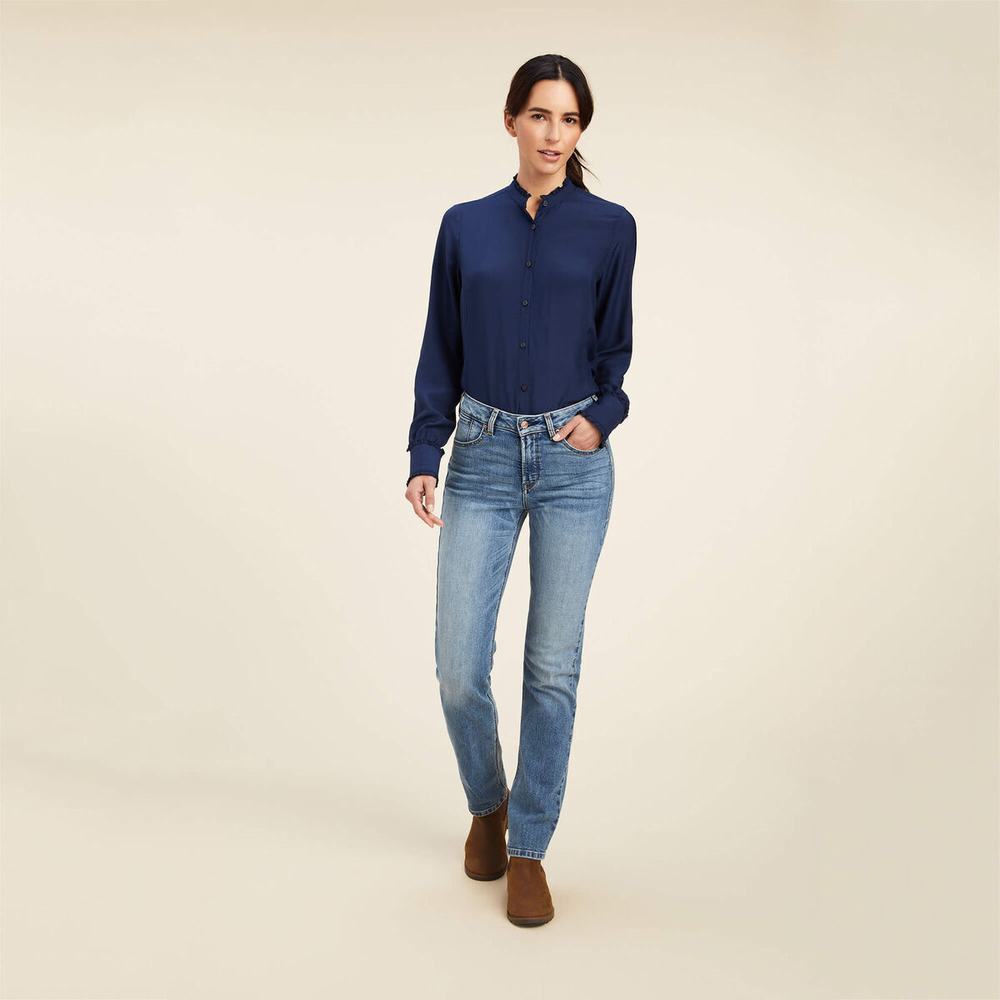 Top Ariat Clarion Donna Blu Marino | IT635KSGP