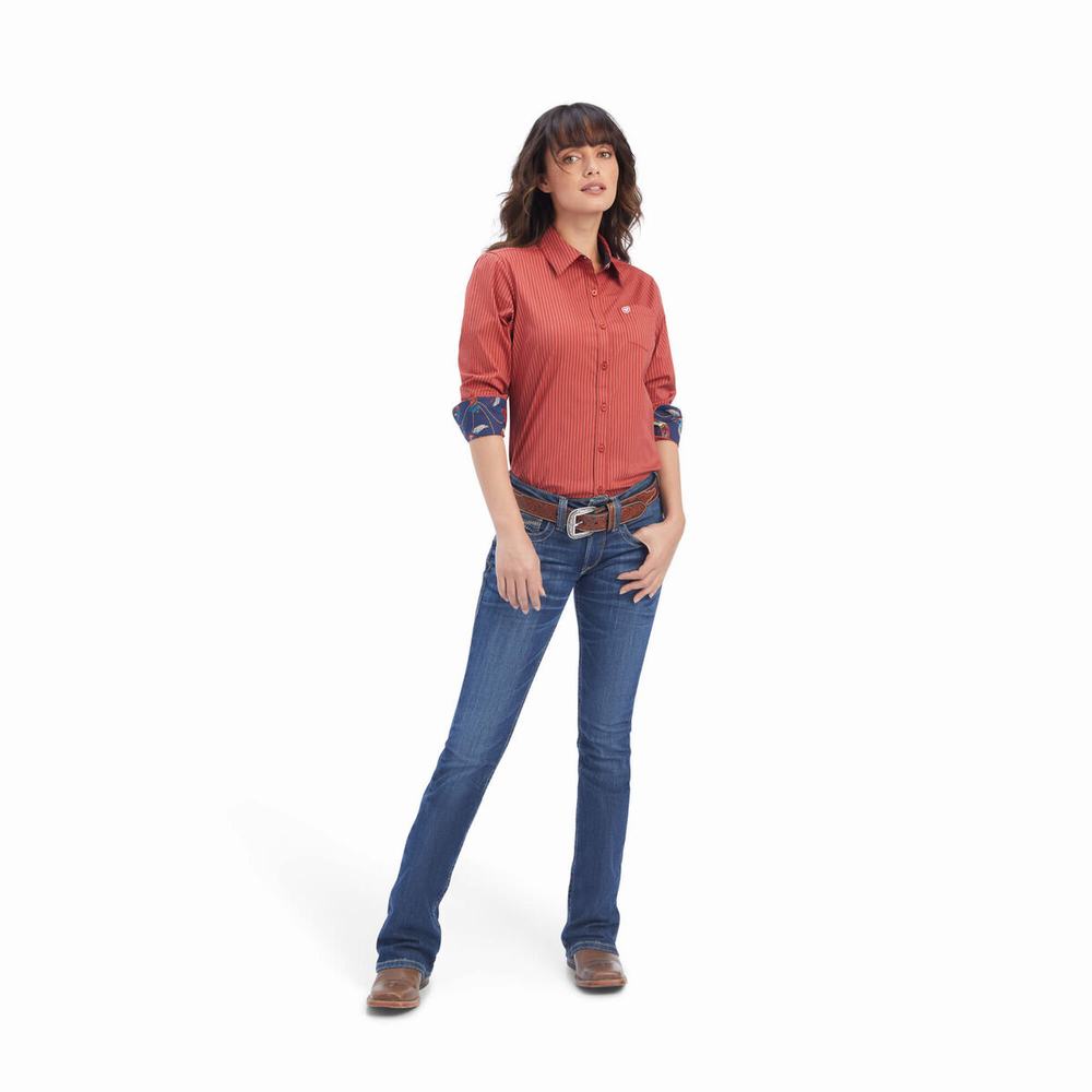 Top Ariat Kirby Stretch Donna Bianche | IT834LJIM