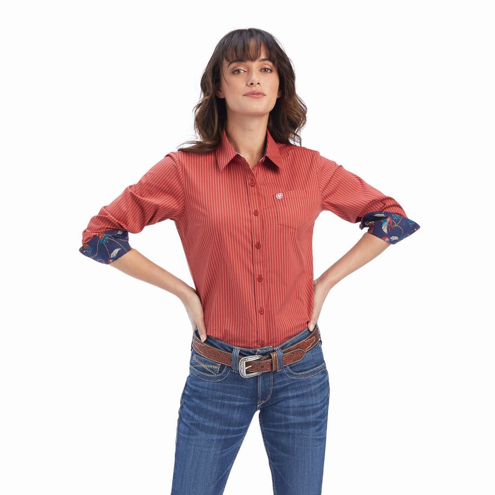 Top Ariat Kirby Stretch Donna Bianche | IT834LJIM