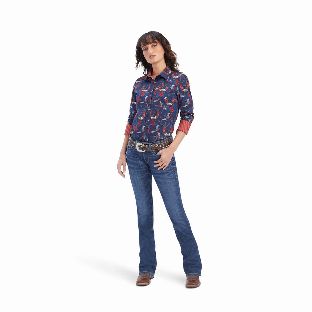 Top Ariat Kirby Stretch Donna Rosa | IT263LJXN