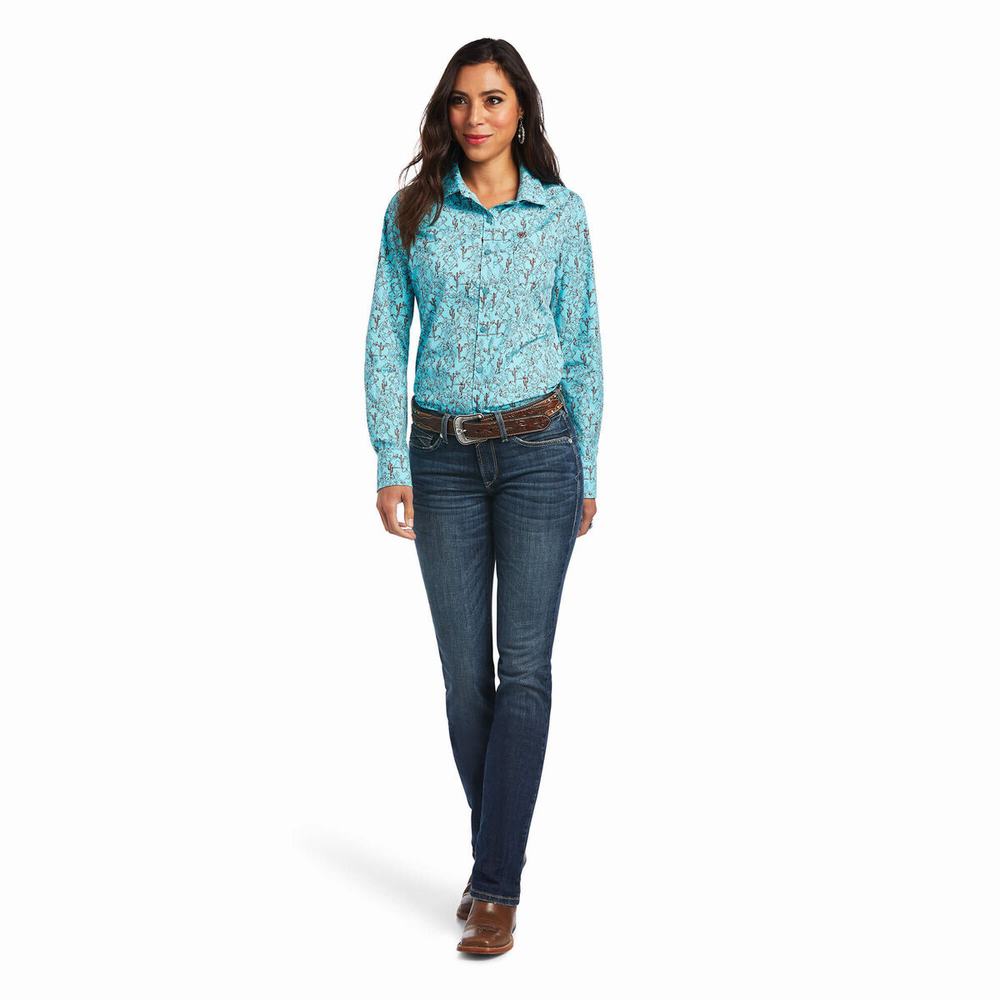 Top Ariat Kirby Stretch Donna Verdi | IT654SAHQ