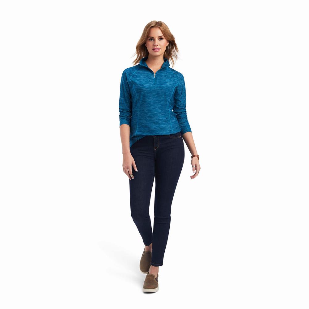 Top Ariat Laguna 1/4 Zip Donna Colorate | IT518YGEX