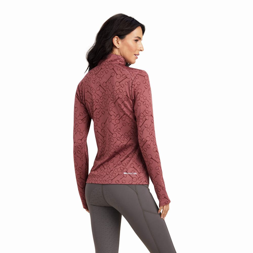 Top Ariat Prophecy 1/4 Zip Donna Colorate | IT438RWJS