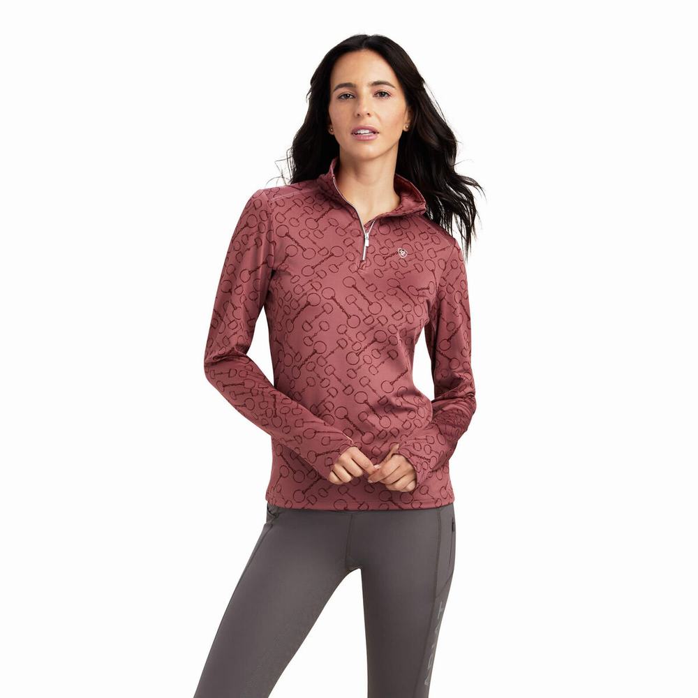 Top Ariat Prophecy 1/4 Zip Donna Colorate | IT438RWJS