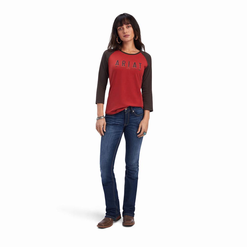 Top Ariat REAL Arrow Classiche Fit Donna Colorate | IT702YKTA