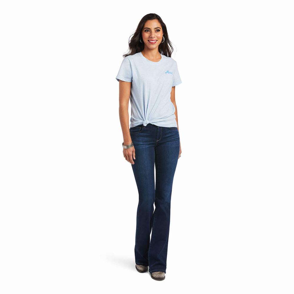 Top Ariat REAL Flag Waver Donna Blu | IT926STHY