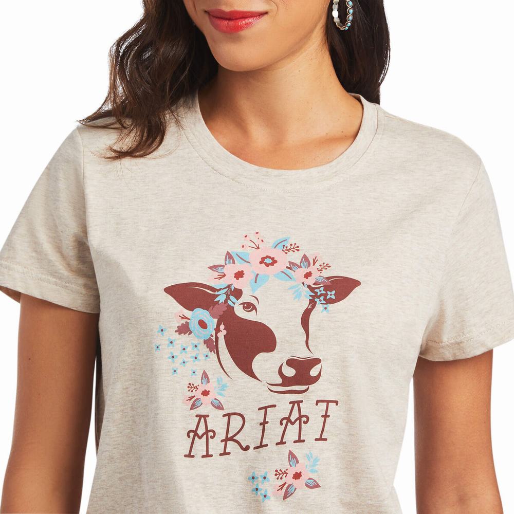 Top Ariat REAL Moo Donna Marroni | IT380UCYR