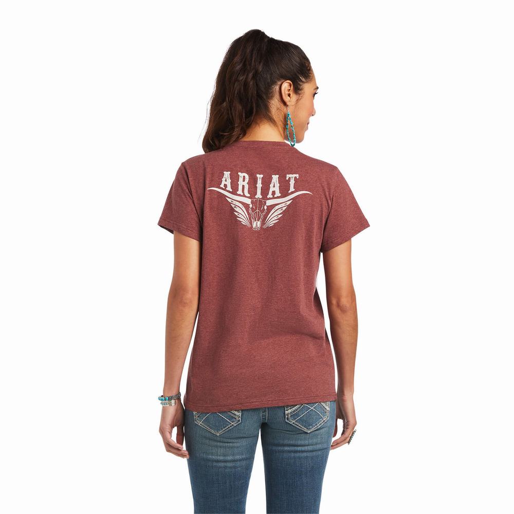 Top Ariat REAL Relaxed Longhorn Donna Colorate | IT046BTIG