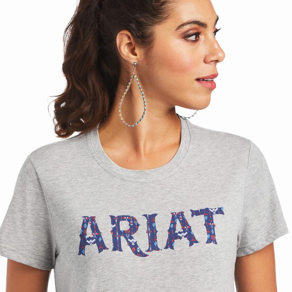 Top Ariat REAL Tribal Lore Relaxed Donna Grigie | IT693WEJA